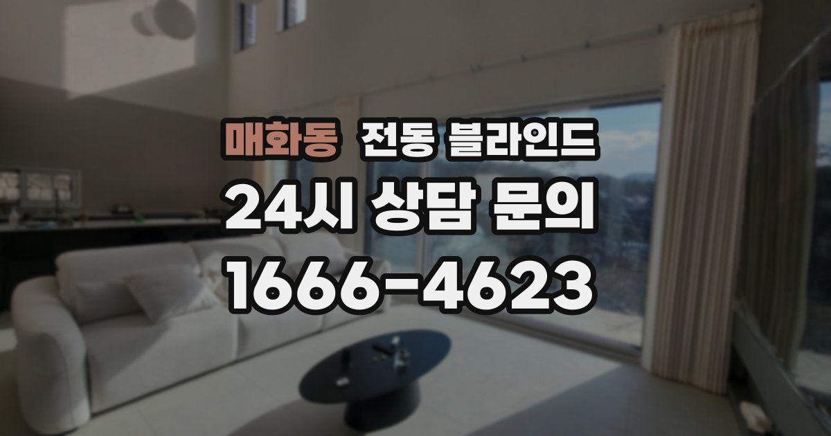 매화동 전동 블라인드