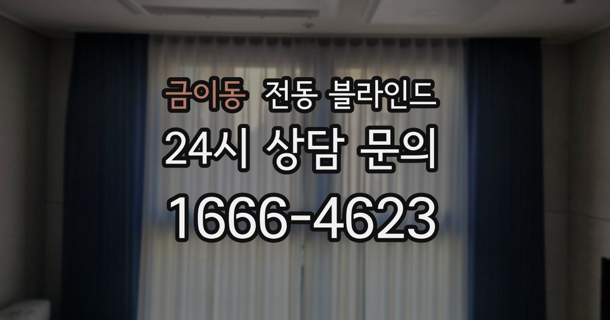 금이동 전동 블라인드