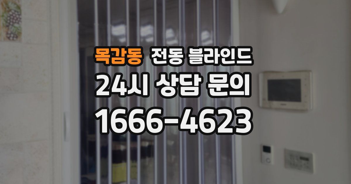 목감동 전동 블라인드