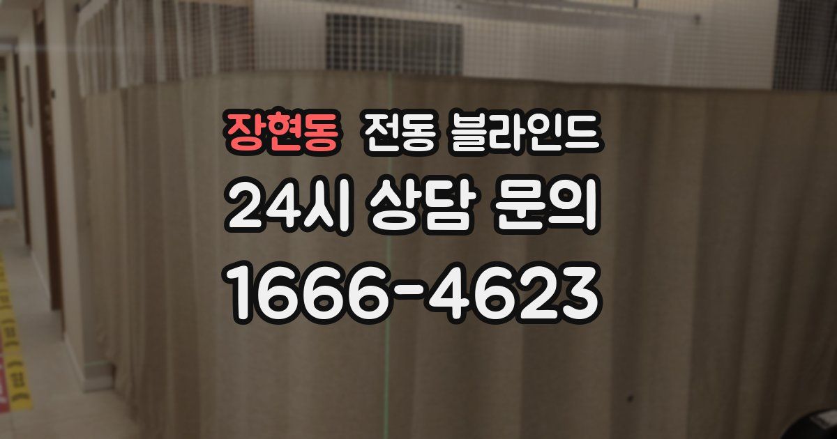 장현동 전동 블라인드
