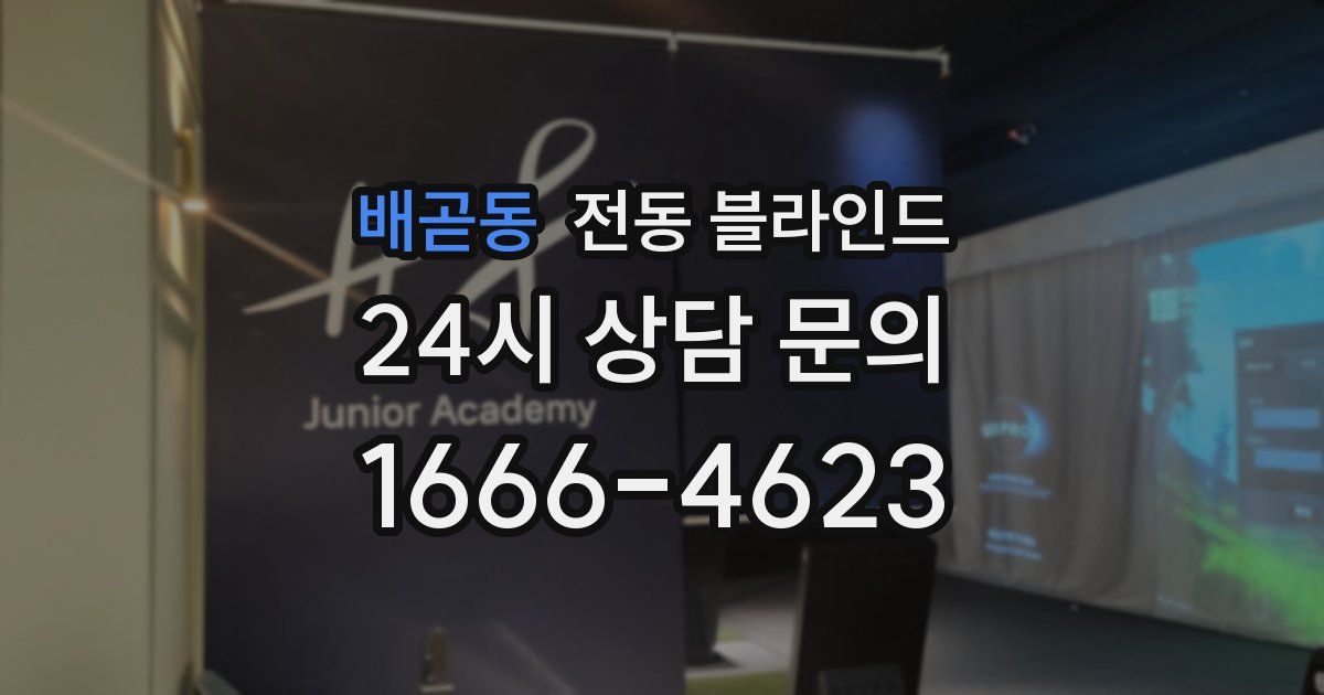 배곧동 전동 블라인드