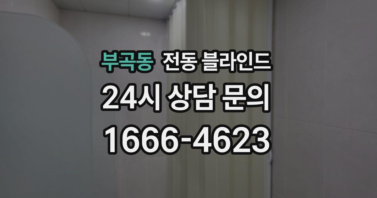 부곡동 전동 블라인드