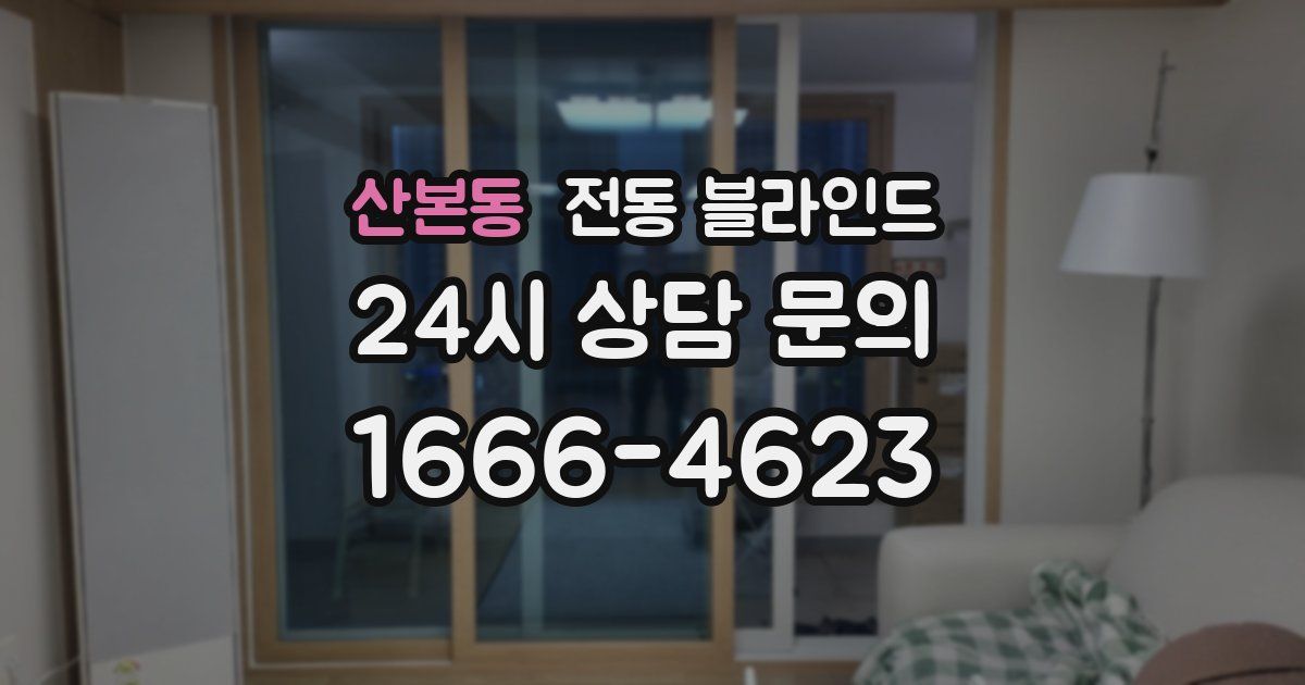 산본동 전동 블라인드