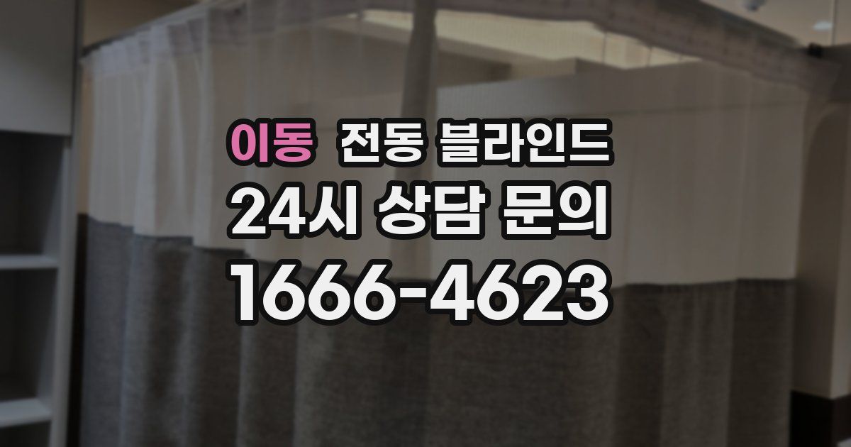 이동 전동 블라인드