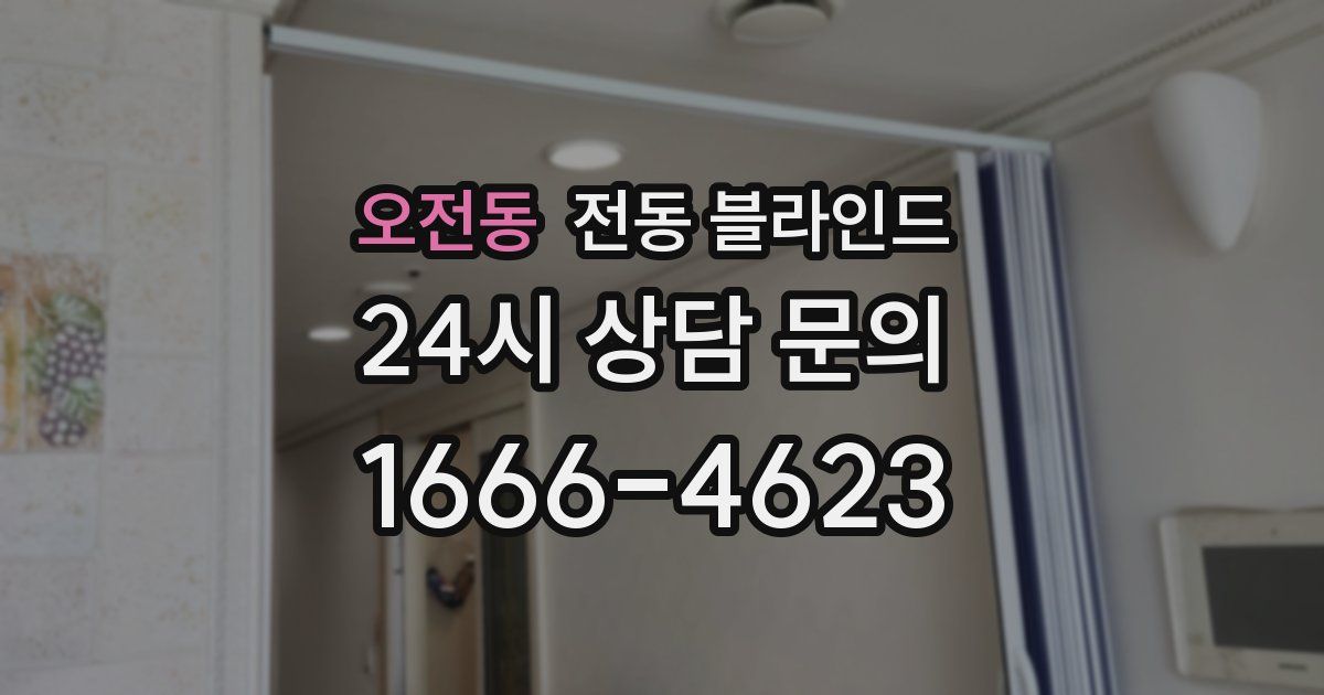 오전동 전동 블라인드