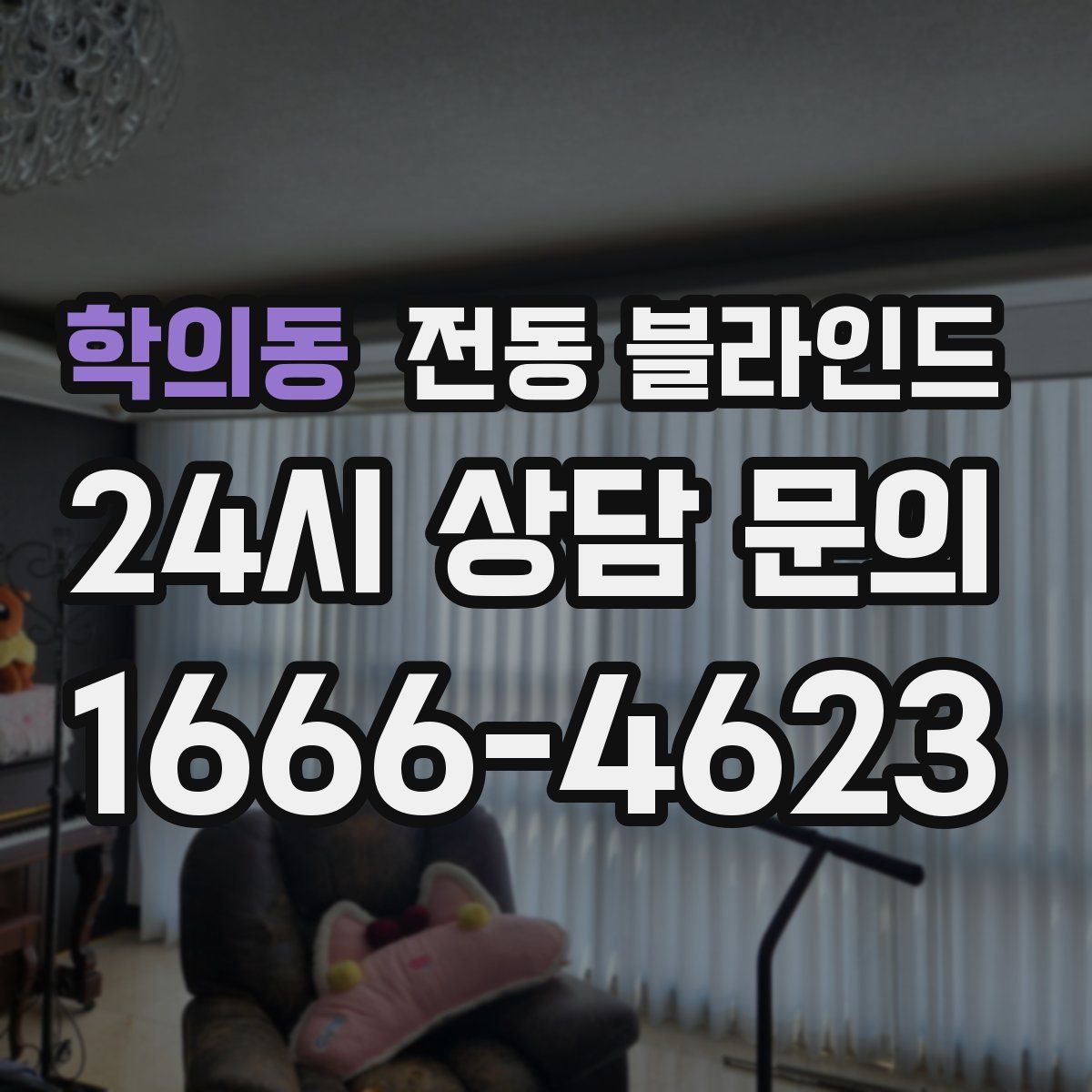 학의동 전동 블라인드