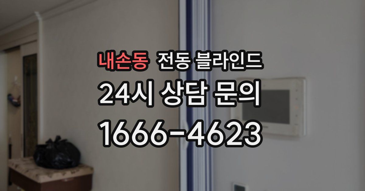 내손동 전동 블라인드