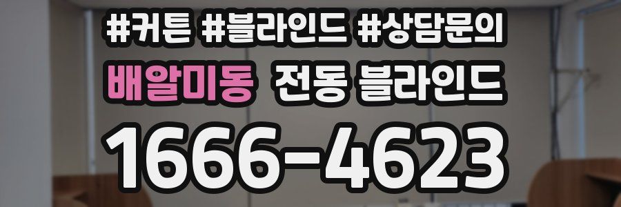 배알미동 전동 블라인드