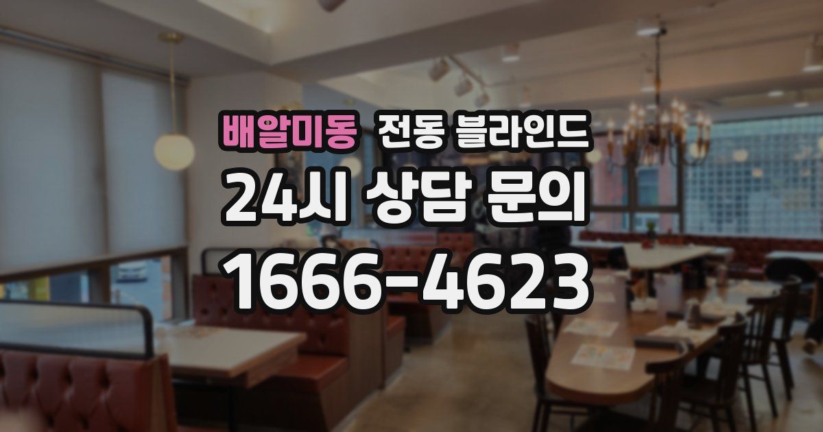 배알미동 전동 블라인드