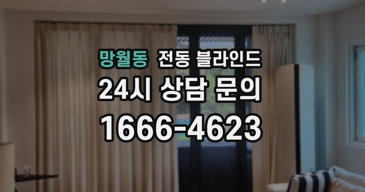 망월동 전동 블라인드