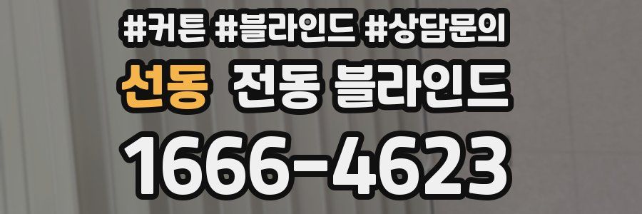 선동 전동 블라인드