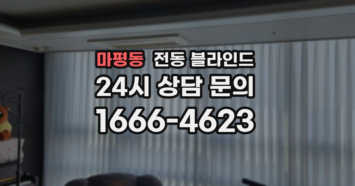 마평동 전동 블라인드