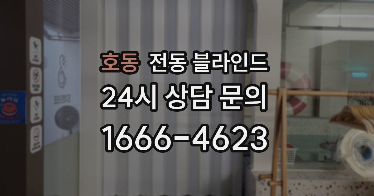 호동 전동 블라인드