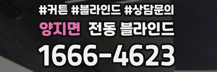양지면 전동 블라인드