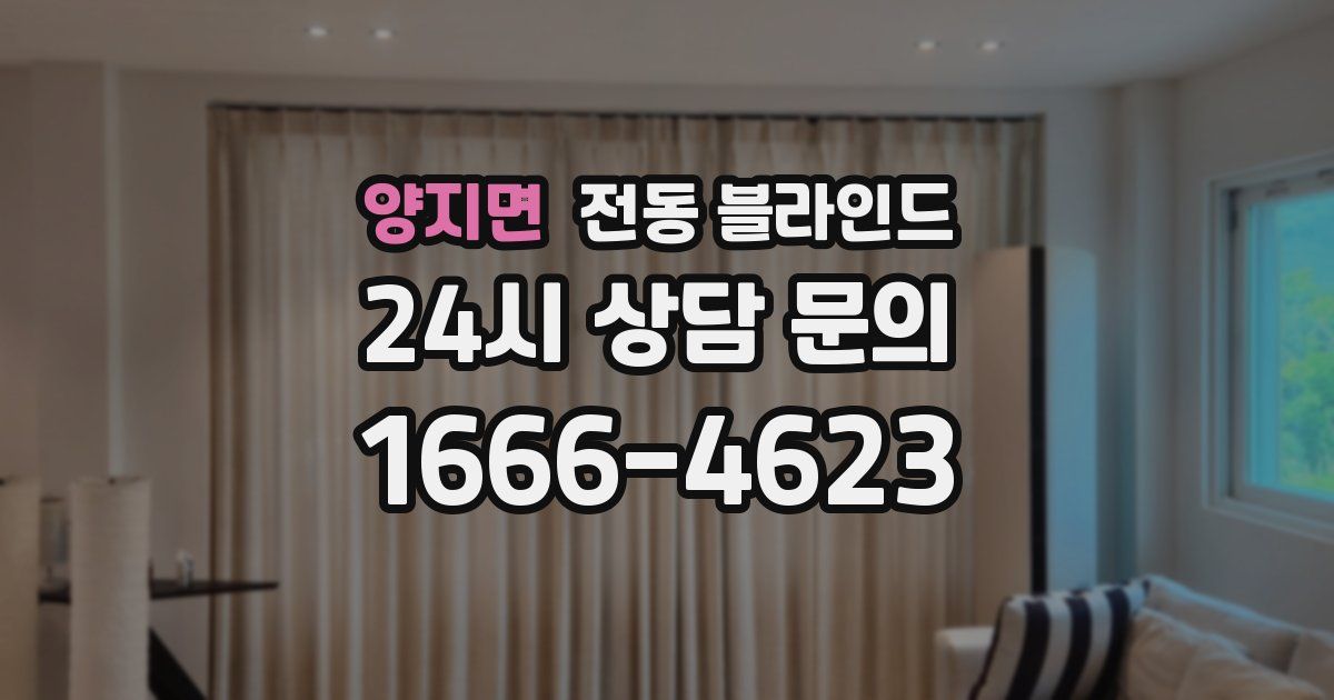 양지면 전동 블라인드