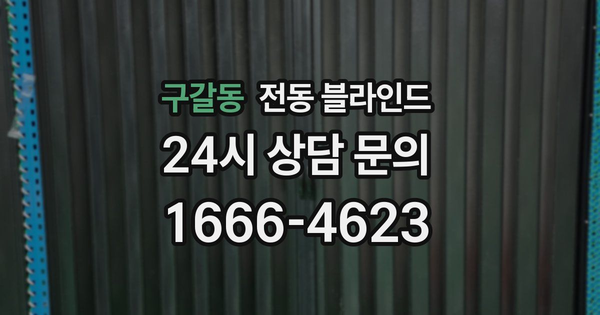 구갈동 전동 블라인드