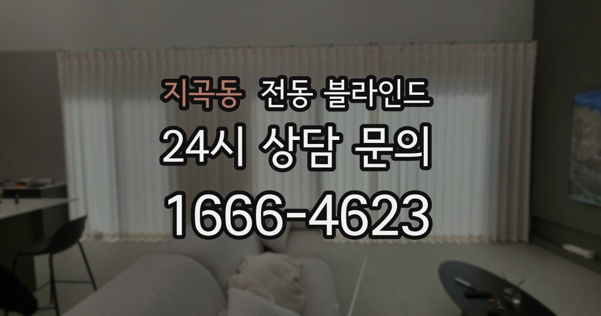 지곡동 전동 블라인드