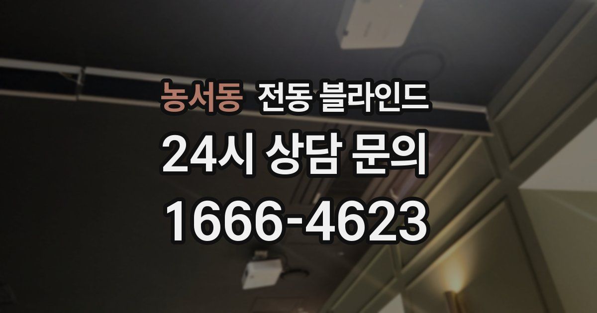 농서동 전동 블라인드