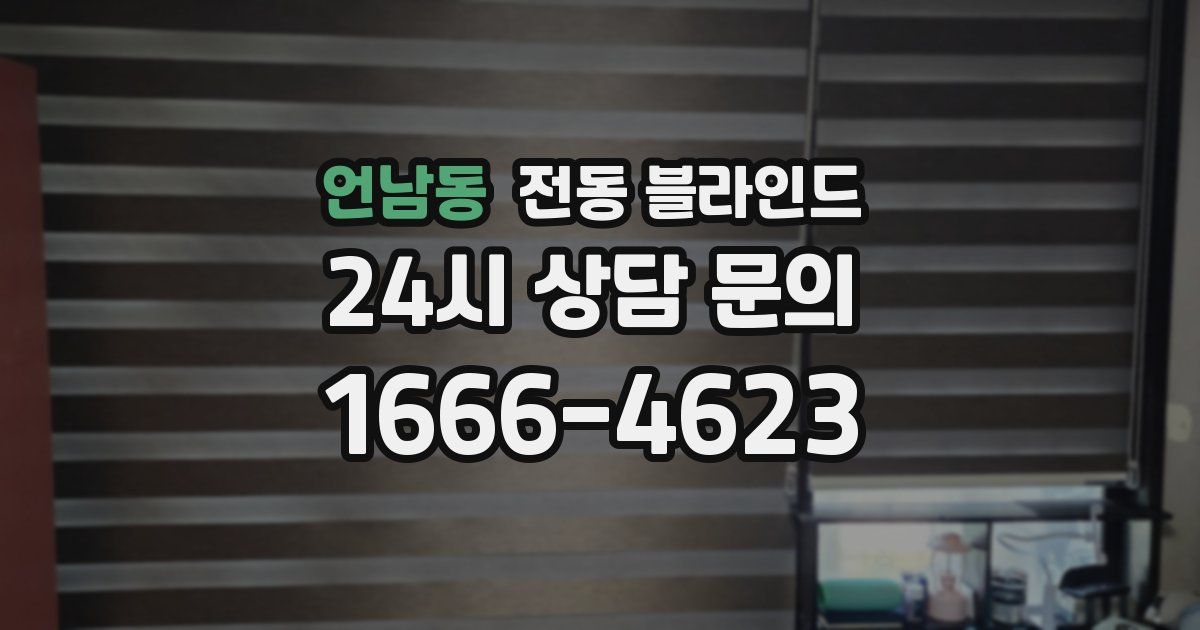 언남동 전동 블라인드