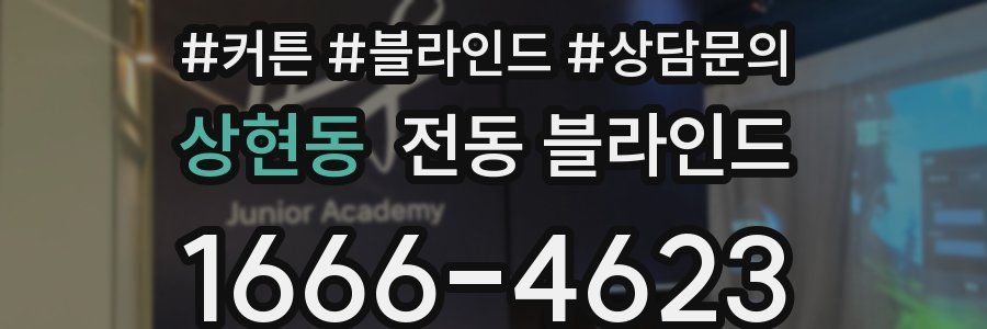 상현동 전동 블라인드