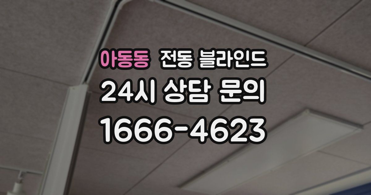 아동동 전동 블라인드