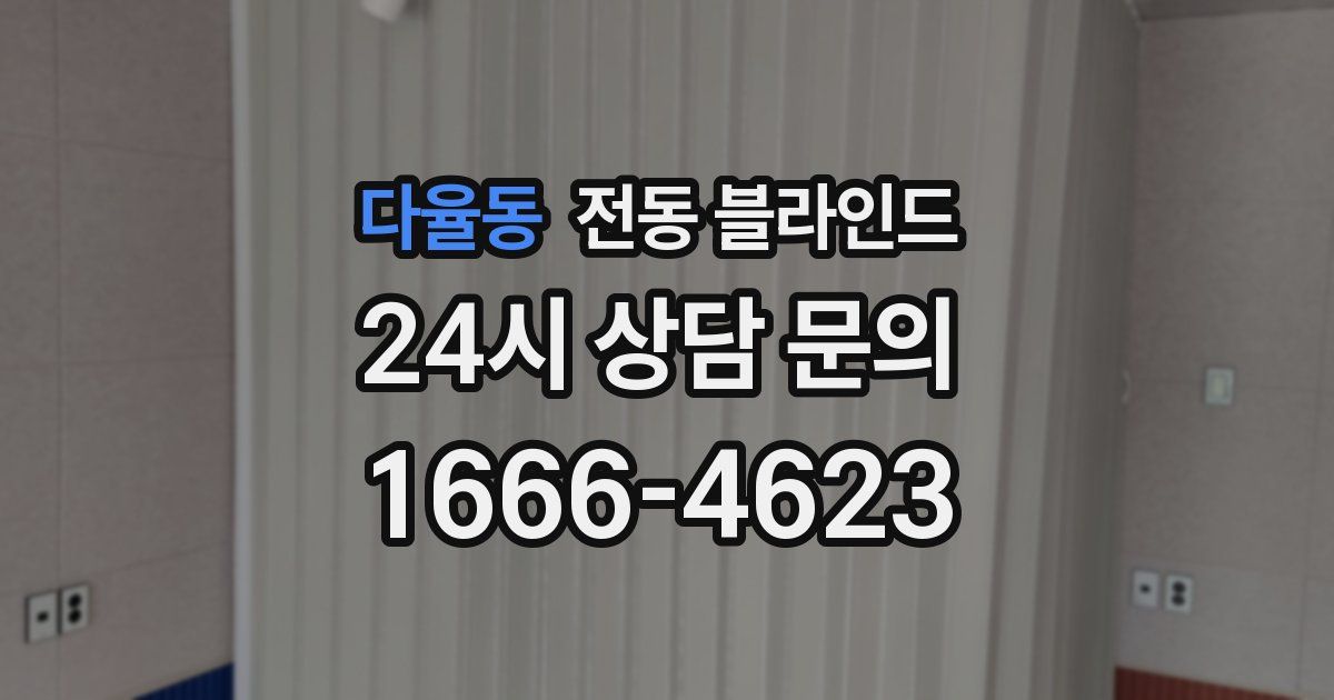 다율동 전동 블라인드