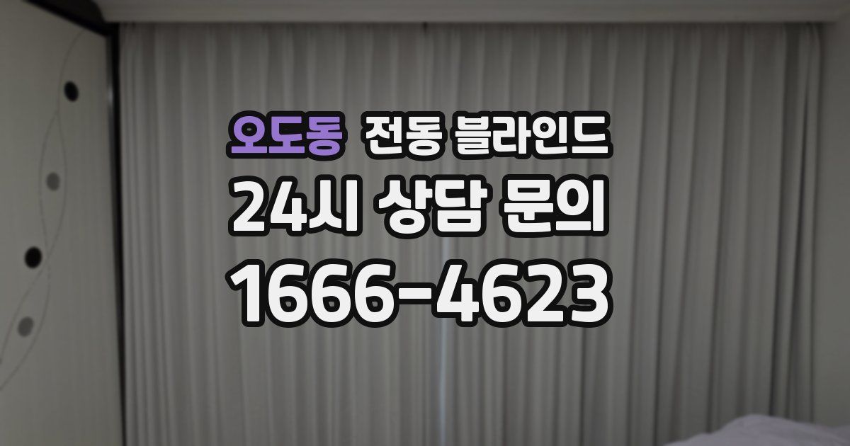 오도동 전동 블라인드