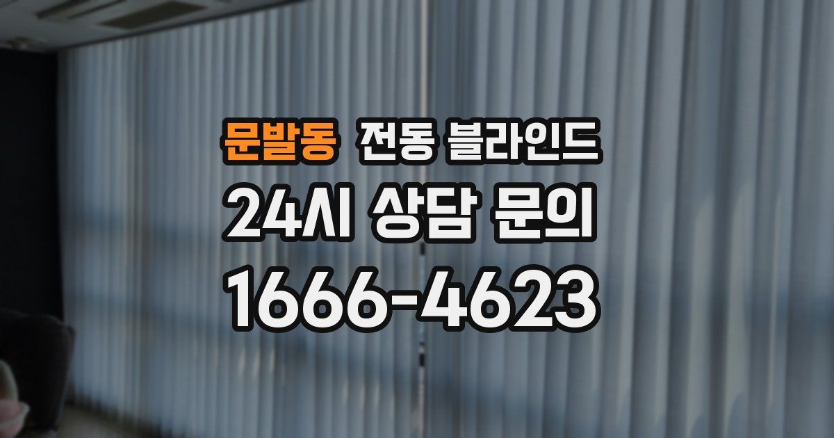 문발동 전동 블라인드