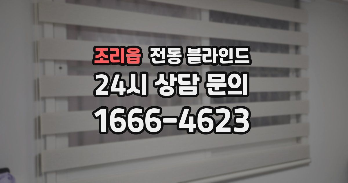 조리읍 전동 블라인드