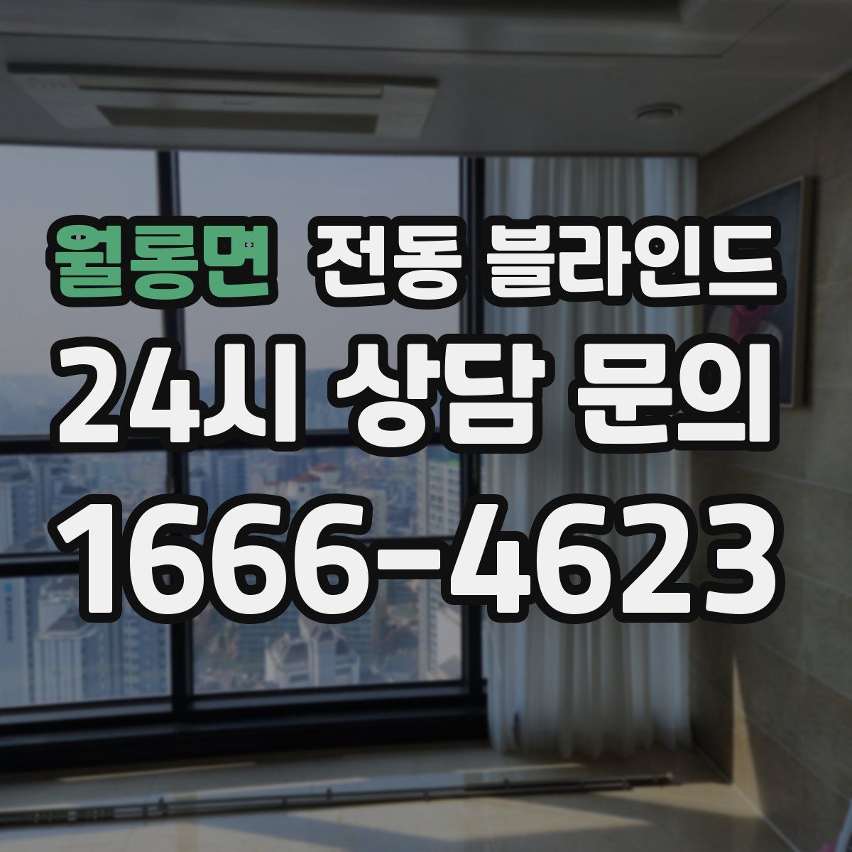 월롱면 전동 블라인드