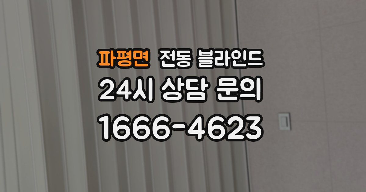 파평면 전동 블라인드