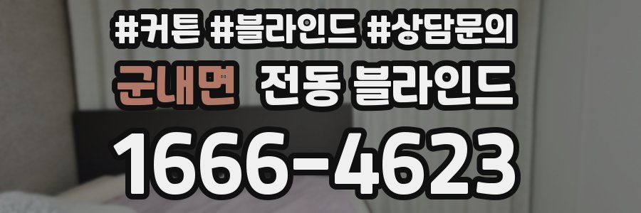 군내면 전동 블라인드