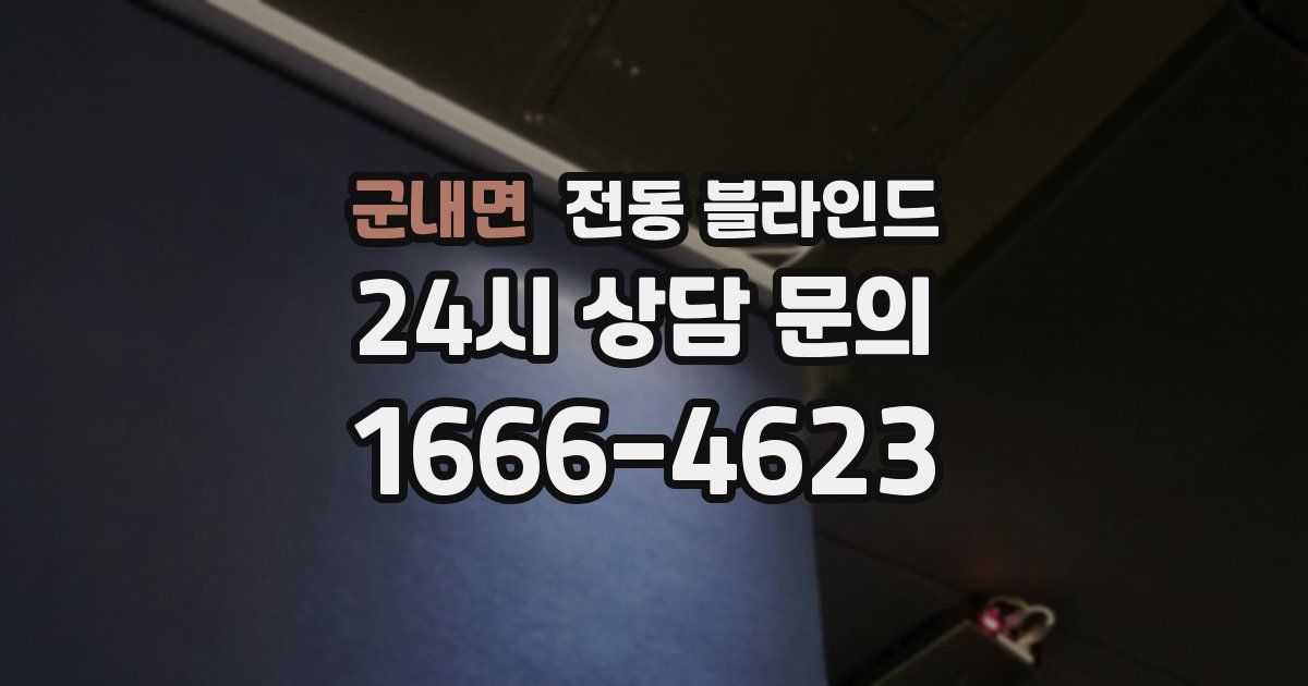 군내면 전동 블라인드