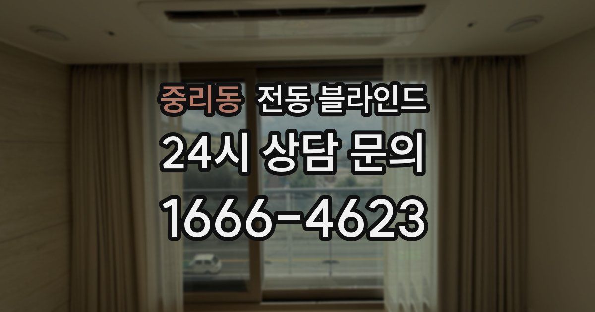 중리동 전동 블라인드