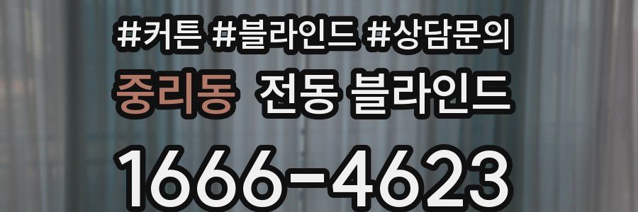 중리동 전동 블라인드