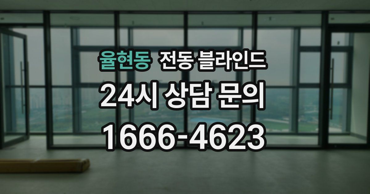 율현동 전동 블라인드