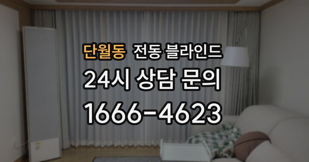 단월동 전동 블라인드