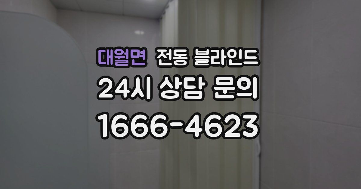 대월면 전동 블라인드