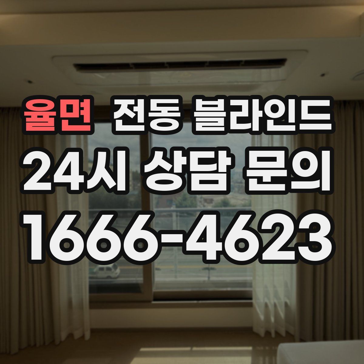 율면 전동 블라인드