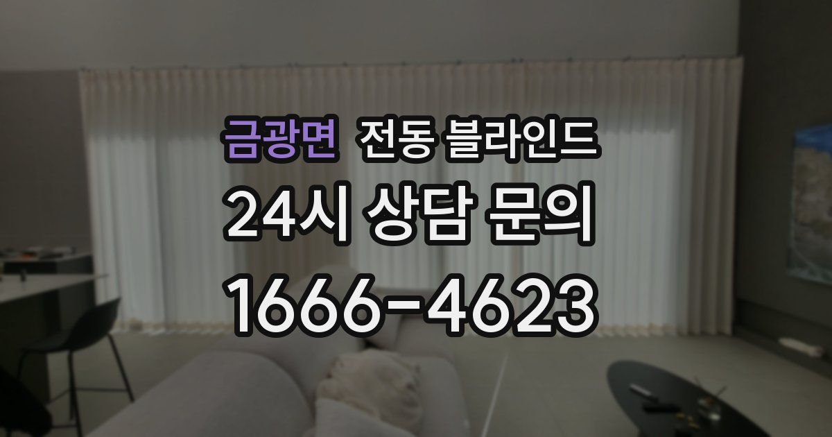 금광면 전동 블라인드