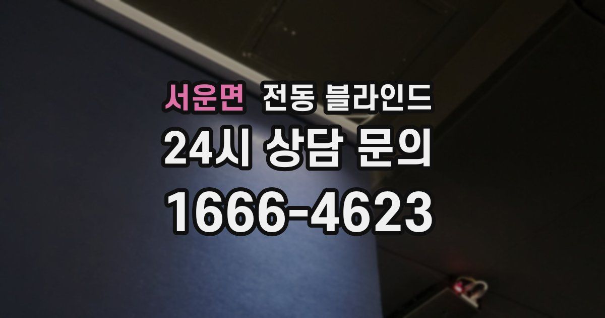 서운면 전동 블라인드