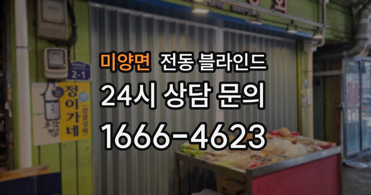 미양면 전동 블라인드