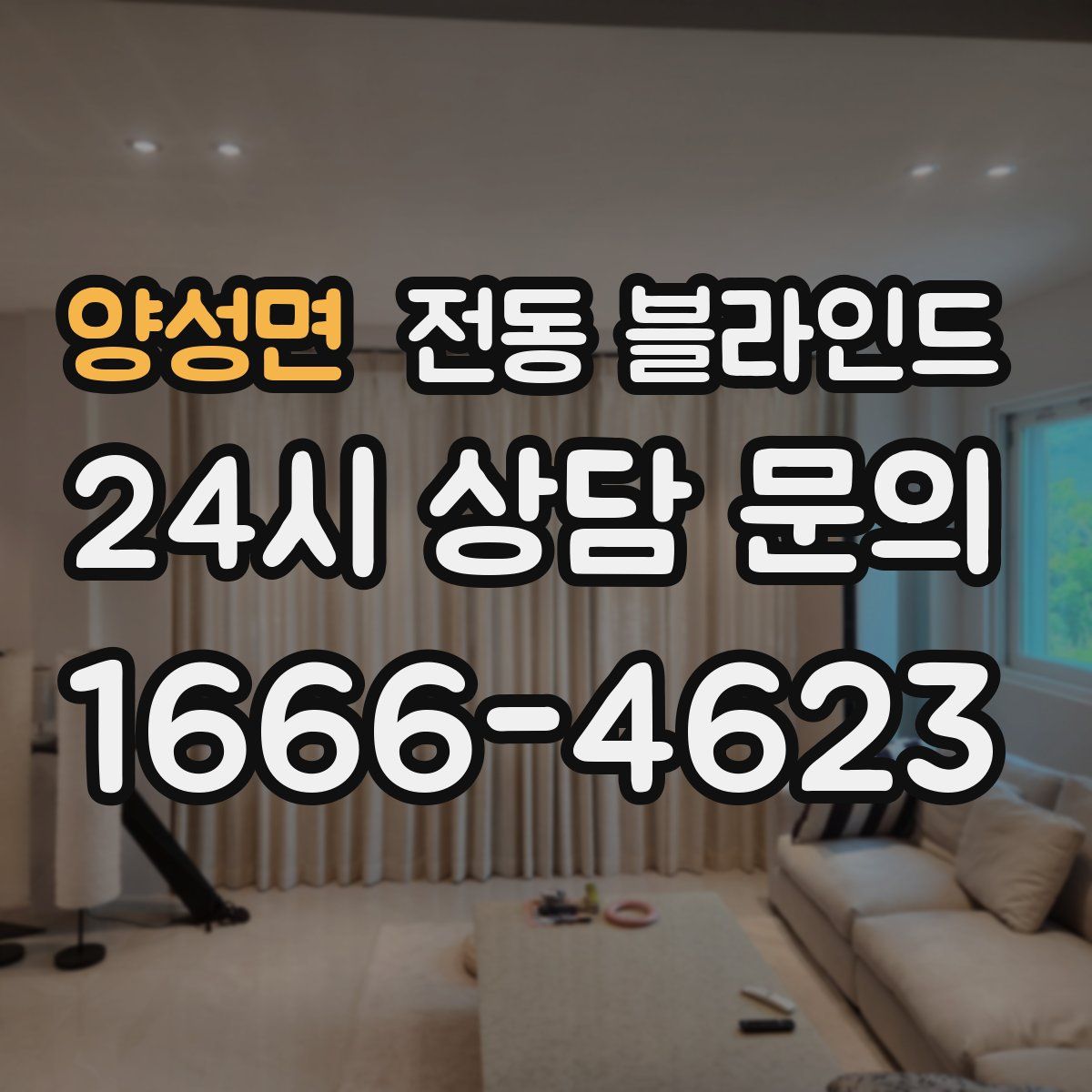 양성면 전동 블라인드