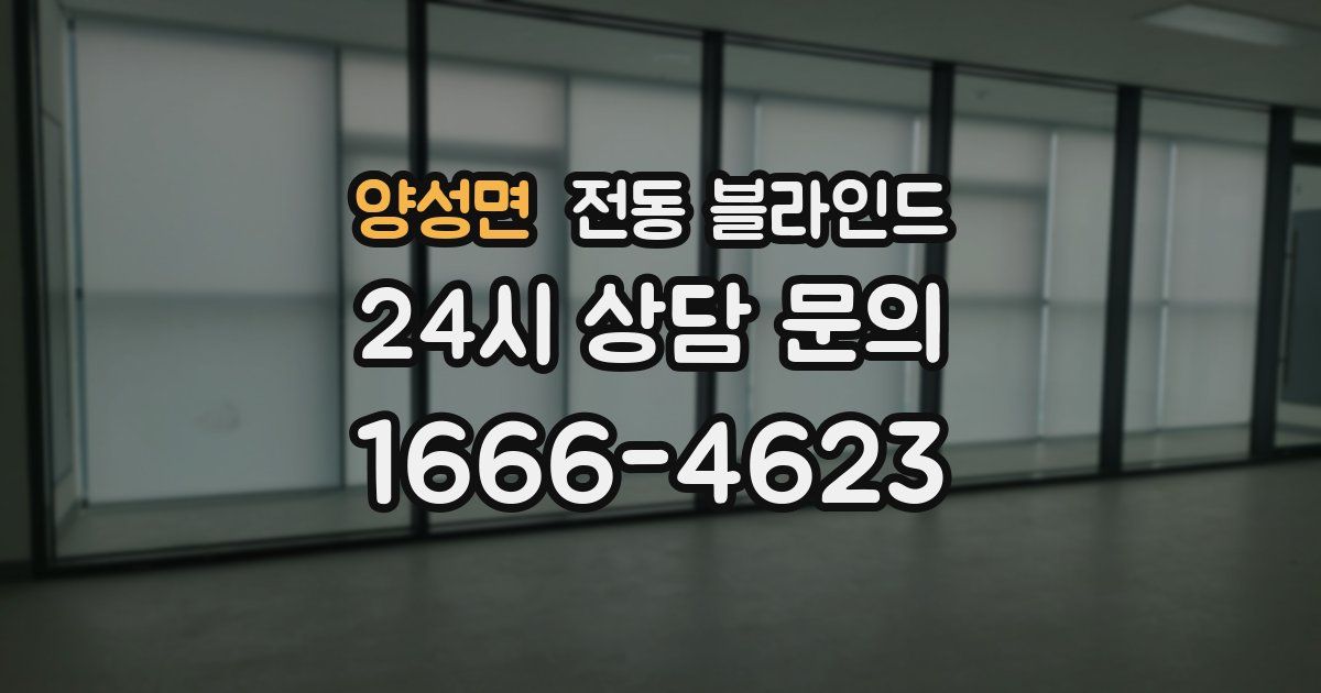양성면 전동 블라인드
