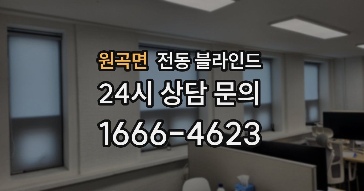 원곡면 전동 블라인드