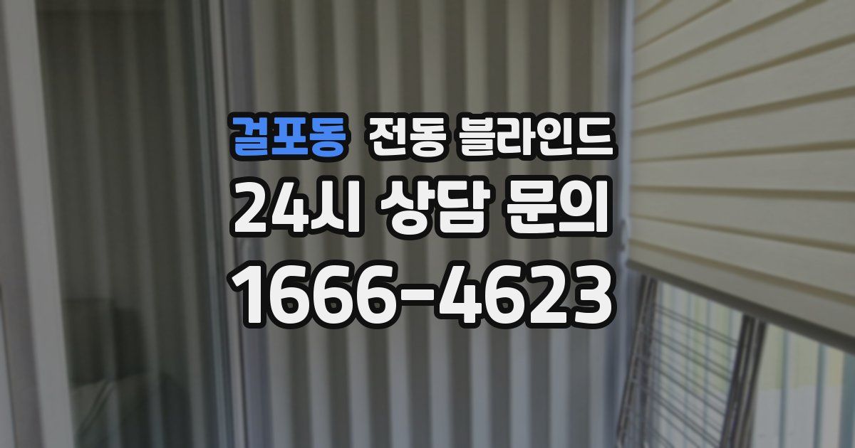 걸포동 전동 블라인드