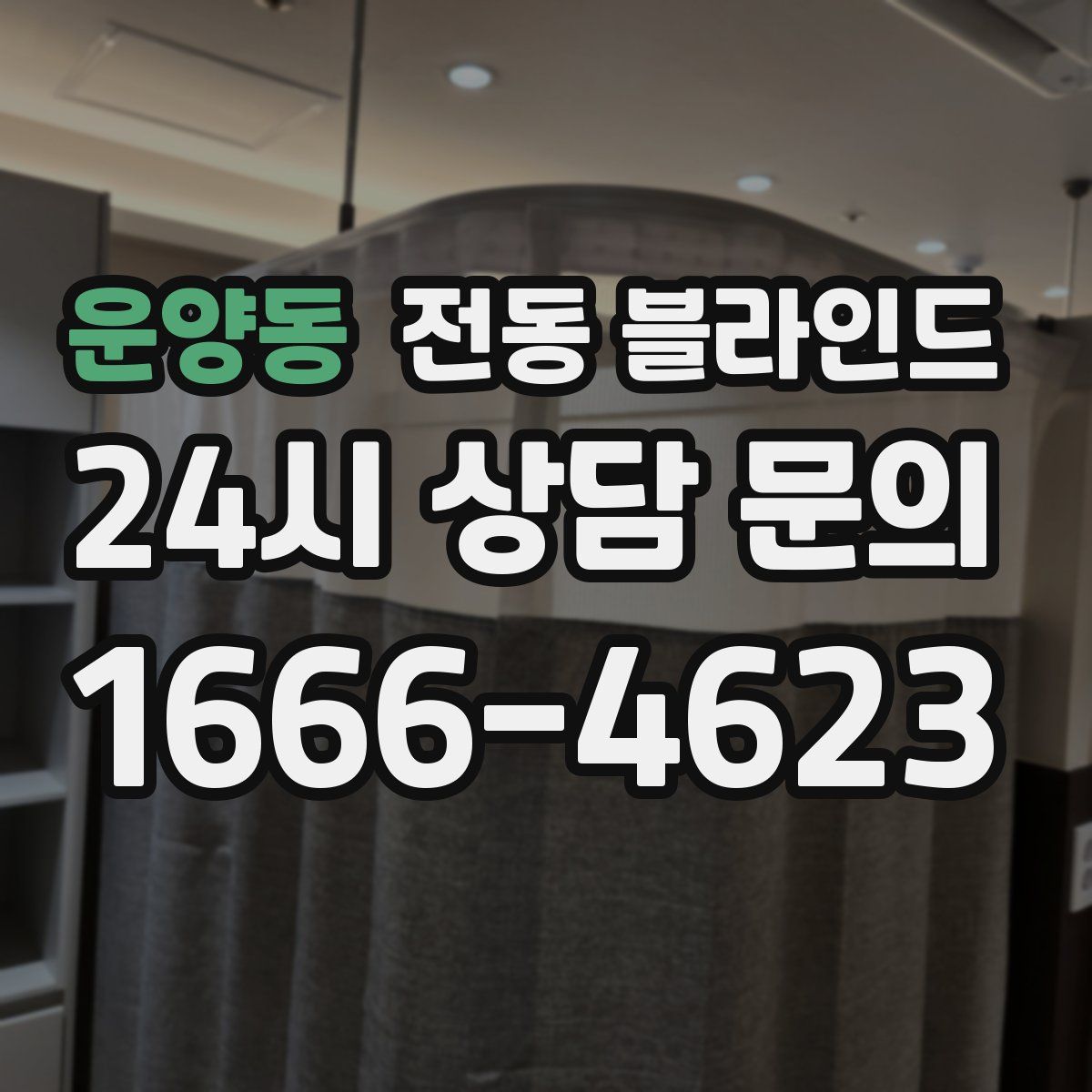 운양동 전동 블라인드