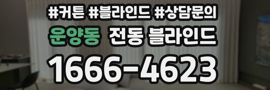 운양동 전동 블라인드