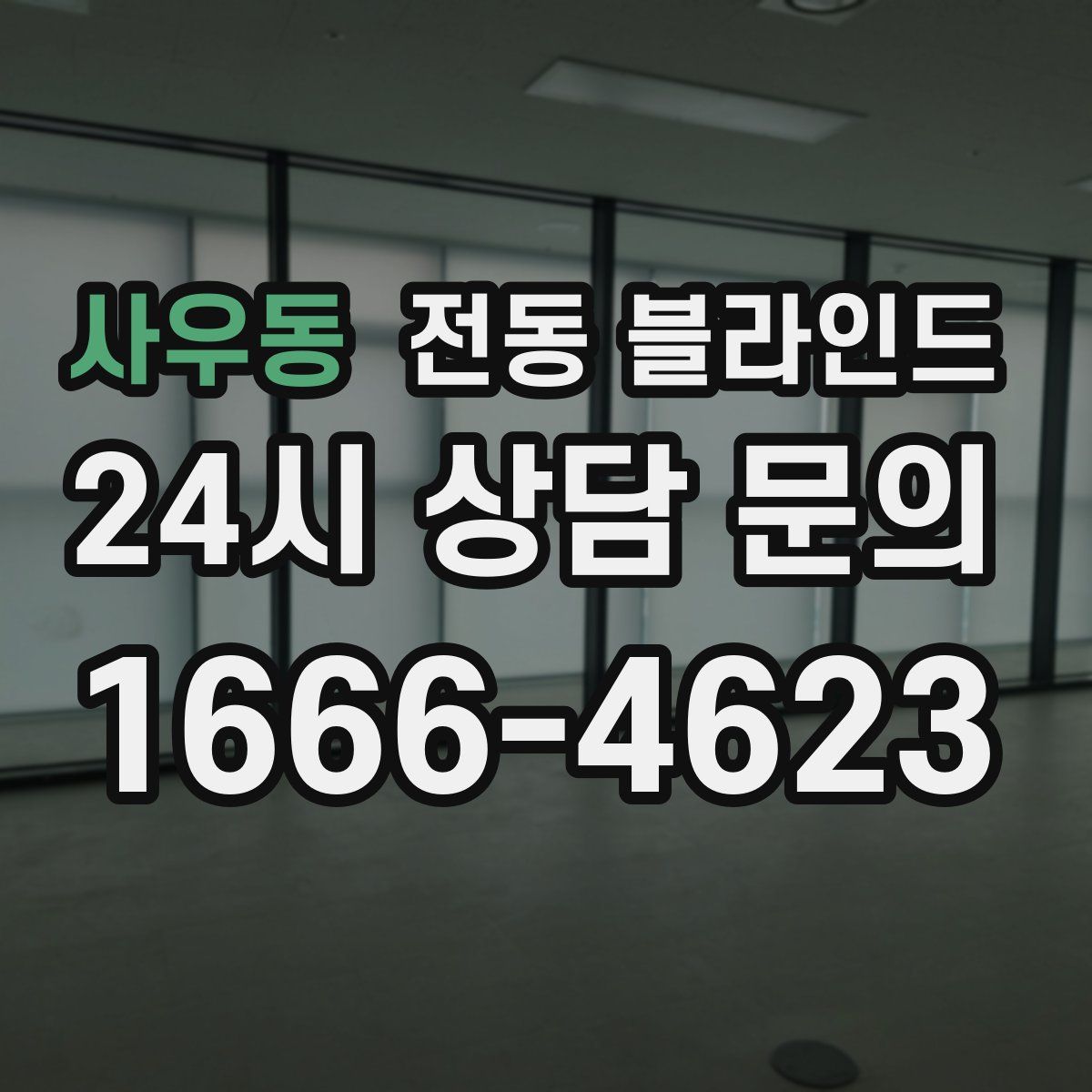 사우동 전동 블라인드