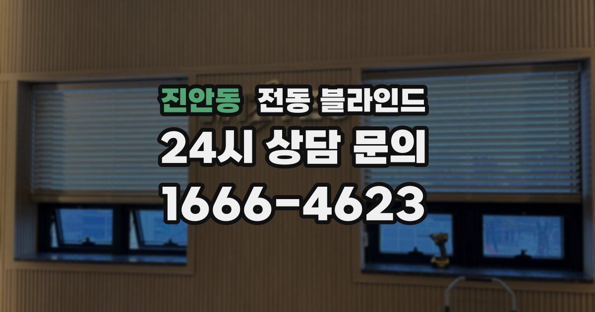 진안동 전동 블라인드